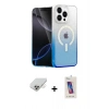 MARSİLYAN™- iPhone 14 Pro Max Kılıf Eksen Minimal Özel Seri - Siyah Joko 5D Cam + Gold Band Metal Kamera Lens