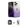 MARSİLYAN™- iPhone 14 Pro Max Kılıf Eksen Minimal Özel Seri - Siyah Joko 5D Cam + PVD Metal Kamera Lens - TU
