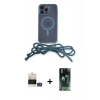 MARSİLYAN™- iPhone 14 Pro Max Kılıf Eksen Özel Seri - Şeffaf 360 Full Body Arka Koruyucu + Bilvis Titan Kamera Lens - GS