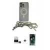MARSİLYAN™- iPhone 14 Pro Max Kılıf Eksen Özel Seri - Şeffaf 360 Full Body Arka Koruyucu + Bilvis Titan Kamera Lens - GD