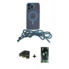 MARSİLYAN™- iPhone 14 Pro Max Kılıf Eksen Özel Seri - Şeffaf 360 Full Body Arka Koruyucu + Raze Metal Kamera Lens - GD