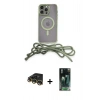 MARSİLYAN™- iPhone 14 Pro Max Kılıf Eksen Özel Seri - Şeffaf 360 Full Body Arka Koruyucu + Raze Metal Kamera Lens - GD