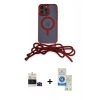 MARSİLYAN™- iPhone 14 Pro Max Kılıf Eksen Özel Seri - Şeffaf Royal Nano Ekran Koruyucu + Bilvis Titan Kamera Lens - SH