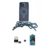MARSİLYAN™- iPhone 14 Pro Max Kılıf Eksen Özel Seri - Siyah 18D Cam Ekran Koruyucu + Bilvis Titan Kamera Lens - GD