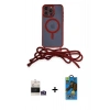 MARSİLYAN™- iPhone 14 Pro Max Kılıf Eksen Özel Seri - Siyah 18D Cam Ekran Koruyucu + Bilvis Titan Kamera Lens - GS