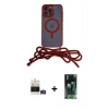 MARSİLYAN™- iPhone 14 Pro Max Kılıf Eksen Özel Seri - Siyah 360 Mat Full Body Arka Koruyucu + Bilvis Titan Kamera Lens - GD