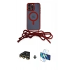 MARSİLYAN™- iPhone 14 Pro Max Kılıf Eksen Özel Seri - Siyah 3D Antistatik Cam Ekran Koruyucu + Raze Metal Kamera Lens - GD