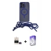 MARSİLYAN™- iPhone 14 Pro Max Kılıf Eksen Özel Seri - Siyah Bilvis 5in1 3D Magic Cam Ekran Koruyucu + Bilvis Titan Kamera Lens - GD
