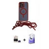 MARSİLYAN™- iPhone 14 Pro Max Kılıf Eksen Özel Seri - Siyah Bilvis 5in1 5D Magic Hayalet Cam Ekran Koruyucu + Bilvis Titan Kamera Lens - DNMR