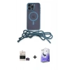 MARSİLYAN™- iPhone 14 Pro Max Kılıf Eksen Özel Seri - Siyah Bilvis 5in1 5D Magic Hayalet Cam Ekran Koruyucu + Bilvis Titan Kamera Lens - GD