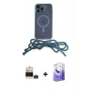 MARSİLYAN™- iPhone 14 Pro Max Kılıf Eksen Özel Seri - Siyah Bilvis 5in1 5D Magic Hayalet Cam Ekran Koruyucu + Bilvis Titan Kamera Lens - DNMR