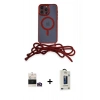 MARSİLYAN™- iPhone 14 Pro Max Kılıf Eksen Özel Seri - Siyah Bilvis Hayalet Cam Ekran Koruyucu + Bilvis Titan Kamera Lens - GD