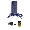 MARSİLYAN™- iPhone 14 Pro Max Kılıf Eksen Özel Seri - Siyah Buffer Cam Ekran Koruyucu + Gümüş Raze Metal Kamera Lens