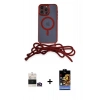 MARSİLYAN™- iPhone 14 Pro Max Kılıf Eksen Özel Seri - Siyah Buffer Hayalet Cam Ekran Koruyucu + Bilvis Titan Kamera Lens - GD