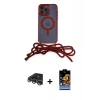 MARSİLYAN™- iPhone 14 Pro Max Kılıf Eksen Özel Seri - Siyah Buffer Hayalet Cam Ekran Koruyucu + Raze Metal Kamera Lens - GS