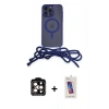 MARSİLYAN™- iPhone 14 Pro Max Kılıf Eksen Özel Seri - Siyah Joko 5D Cam + PVD Metal Kamera Lens - TU