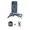 MARSİLYAN™- iPhone 14 Pro Max Kılıf Eksen Özel Seri - Siyah Joko 5D Cam + PVD Metal Kamera Lens - TU