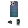 MARSİLYAN™- iPhone 14 Pro Max Kılıf Eksen Prime - Şeffaf 360 Full Body Arka Koruyucu + Raze Metal Kamera Lens - GS