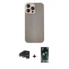MARSİLYAN™- iPhone 14 Pro Max Kılıf Eksen Prime - Şeffaf 360 Full Body Arka Koruyucu + Raze Metal Kamera Lens - GS
