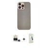 MARSİLYAN™- iPhone 14 Pro Max Kılıf Eksen Prime - Şeffaf Pasifik Cam Ekran Koruyucu + Bilvis Titan Kamera Lens - GD