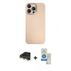 MARSİLYAN™- iPhone 14 Pro Max Kılıf Eksen Prime - Şeffaf Royal Nano Ekran Koruyucu + Raze Metal Kamera Lens - GD