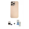 MARSİLYAN™- iPhone 14 Pro Max Kılıf Eksen Prime - Şeffaf Royal Nano Ekran Koruyucu + Gümüş Bilvis Titan Kamera Lens