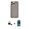 MARSİLYAN™- iPhone 14 Pro Max Kılıf Eksen Prime - Siyah 18D Cam Ekran Koruyucu + Bilvis Titan Kamera Lens - GS