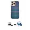 MARSİLYAN™- iPhone 14 Pro Max Kılıf Eksen Prime - Siyah 3D Antistatik Cam Ekran Koruyucu + Bilvis Titan Kamera Lens - DNMR
