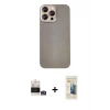 MARSİLYAN™- iPhone 14 Pro Max Kılıf Eksen Prime - Siyah 6D Mat Seramik Hayalet Nano Ekran Koruyucu + Bilvis Titan Kamera Lens - GS
