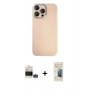 MARSİLYAN™- iPhone 14 Pro Max Kılıf Eksen Prime - Siyah 6D Mat Seramik Hayalet Nano Ekran Koruyucu + Bilvis Titan Kamera Lens - GS