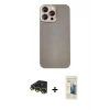 MARSİLYAN™- iPhone 14 Pro Max Kılıf Eksen Prime - Siyah 6D Mat Seramik Hayalet Nano Ekran Koruyucu + Raze Metal Kamera Lens - GD