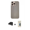 MARSİLYAN™- iPhone 14 Pro Max Kılıf Eksen Prime - Siyah 6D Mat Seramik Hayalet Nano Ekran Koruyucu + Raze Metal Kamera Lens - GS