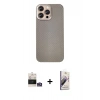 MARSİLYAN™- iPhone 14 Pro Max Kılıf Eksen Prime - Siyah Bilvis 3D Mat Cam Ekran Koruyucu + Bilvis Titan Kamera Lens - GS