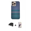 MARSİLYAN™- iPhone 14 Pro Max Kılıf Eksen Prime - Siyah Bilvis 3D Mat Cam Ekran Koruyucu + Raze Metal Kamera Lens - GS