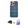 MARSİLYAN™- iPhone 14 Pro Max Kılıf Eksen Prime - Siyah Bilvis 5in1 5D Magic Hayalet Cam Ekran Koruyucu + Raze Metal Kamera Lens - GD
