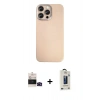 MARSİLYAN™- iPhone 14 Pro Max Kılıf Eksen Prime - Siyah Bilvis Hayalet Cam Ekran Koruyucu + Bilvis Titan Kamera Lens - SH