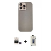 MARSİLYAN™- iPhone 14 Pro Max Kılıf Eksen Prime - Siyah Bilvis Hayalet Cam Ekran Koruyucu + Bilvis Titan Kamera Lens - GD