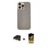 MARSİLYAN™- iPhone 14 Pro Max Kılıf Eksen Prime - Siyah Buffer Cam Ekran Koruyucu + Raze Metal Kamera Lens - GD
