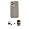 MARSİLYAN™- iPhone 14 Pro Max Kılıf Eksen Prime - Siyah Buffer Hayalet Cam Ekran Koruyucu + Bilvis Titan Kamera Lens - GD