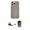 MARSİLYAN™- iPhone 14 Pro Max Kılıf Eksen Prime - Siyah Buffer Hayalet Cam Ekran Koruyucu + Bilvis Titan Kamera Lens - DNMR