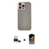 MARSİLYAN™- iPhone 14 Pro Max Kılıf Eksen Prime - Siyah Buffer Hayalet Cam Ekran Koruyucu + Bilvis Titan Kamera Lens - SH