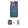 MARSİLYAN™- iPhone 14 Pro Max Kılıf Eksen Prime - Siyah Joko 5D Cam + PVD Metal Kamera Lens - TU
