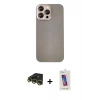 MARSİLYAN™- iPhone 14 Pro Max Kılıf Eksen Prime - Siyah Joko 5D Cam + Raze Metal Kamera Lens - GD