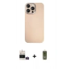 MARSİLYAN™- iPhone 14 Pro Max Kılıf Eksen Prime - Siyah Joko Magic 5D Hayalet Cam + Bilvis Titan Kamera Lens - GD