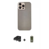 MARSİLYAN™- iPhone 14 Pro Max Kılıf Eksen Prime - Siyah Joko Magic 5D Hayalet Cam + Raze Metal Kamera Lens - GS