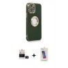 MARSİLYAN™- iPhone 14 Pro Max Kılıf İz Form Serisi - Siyah Joko 5D Cam + Bilvis Titan Kamera Lens - SH