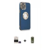 MARSİLYAN™- iPhone 14 Pro Max Kılıf İz Form Serisi - Siyah Joko Magic 5D Hayalet Cam + Bilvis Titan Kamera Lens - GS