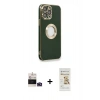 MARSİLYAN™- iPhone 14 Pro Max Kılıf İz Form Serisi - Siyah Mat Seramik Nano Ekran Koruyucu + Bilvis Titan Kamera Lens - DNMR