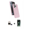 MARSİLYAN™- iPhone 14 Pro Max Kılıf İz Işık Koleksiyonu - Şeffaf 360 Full Body Arka Koruyucu + Bilvis Titan Kamera Lens - GS