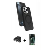 MARSİLYAN™- iPhone 14 Pro Max Kılıf İz Işık Koleksiyonu - Şeffaf 360 Full Body Arka Koruyucu + Raze Metal Kamera Lens - GS